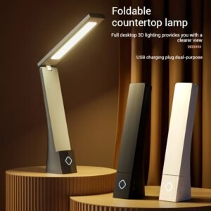 LED Eye Protection Desk Lamp, Plug-in And Plug-in, Full Spectrum Eye Protection Desk Lamp, Multi-angle Adjustment, Three-level Color Temperature, No Video Flicker, Suitable for Desks, Bedside, Office