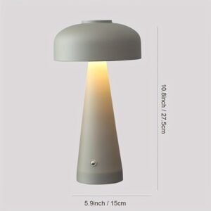 Frosted modern metal desk lamp, LED three-color touchless dimming, four colors available, suitable for adjusting the environment and atmosphere in different scenes - Grey