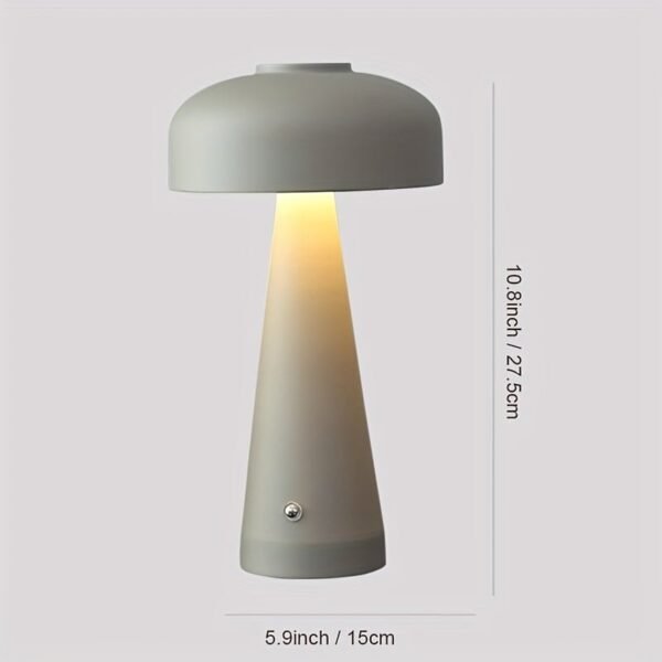 Frosted modern metal desk lamp, LED three-color touchless dimming, four colors available, suitable for adjusting the environment and atmosphere in different scenes - Grey