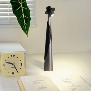 LED charging touch creative desk lamp, adjustable lighting for bedroom, study, living room decoration, birthday, Christmas perfect gift and other scenes - Deep Grey